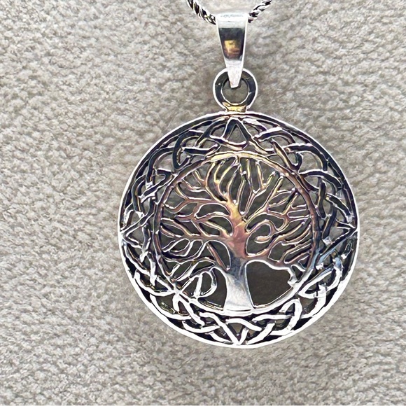 Tree of Life Sterling Silver Pendant Necklace - Picture 1 of 12